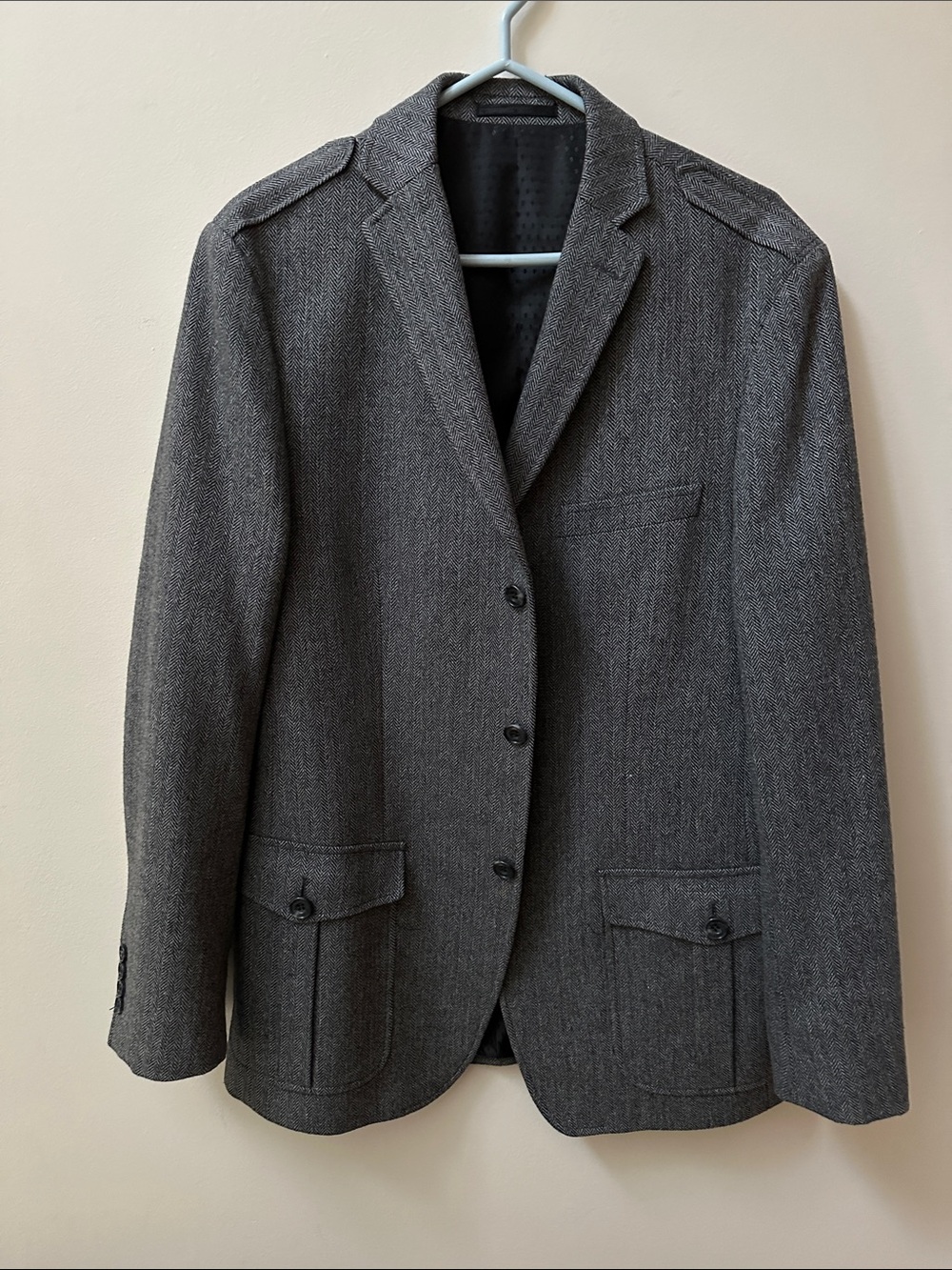Men's Gray Sport Coat Blazer - Classic Tailored Style